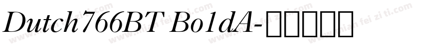 Dutch766BT Bo1dA字体转换